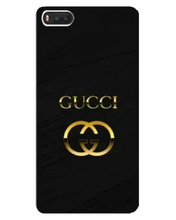 Чехол для Xiaomi Mi8 с картинкой «Золотой логотип Gucci»