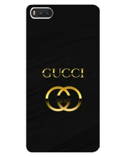 Чехол для Xiaomi Mi8 с картинкой «Золотой логотип Gucci»