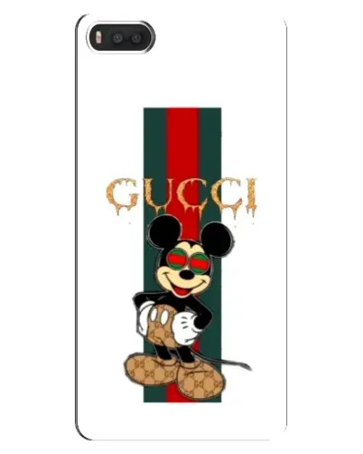 Чехол для Xiaomi Mi8 с картинкой «Микки Маус Gucci — полосы»