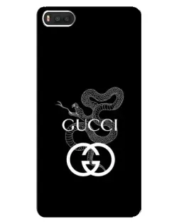 Чехол для Xiaomi Mi8 с картинкой «Gucci — серебряная змея»
