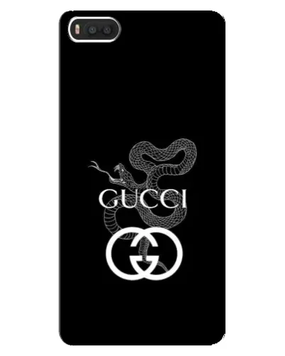 Чехол для Xiaomi Mi8 с картинкой «Gucci — серебряная змея»