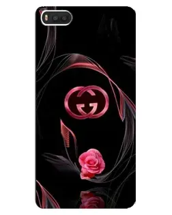 Чехол для Xiaomi Mi8 с картинкой «Gucci — неоновая роза»