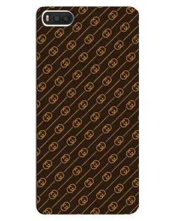 Чехол для Xiaomi Mi8 с картинкой «Gucci — золотые диагонали»