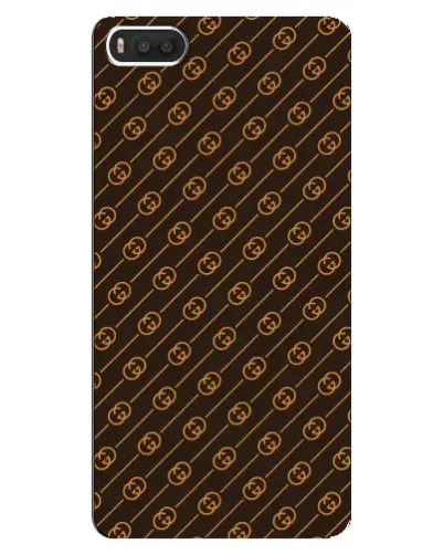 Чехол для Xiaomi Mi8 с картинкой «Gucci — золотые диагонали»