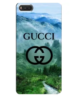 Чехол для Xiaomi Mi8 с картинкой «Gucci — горный пейзаж»