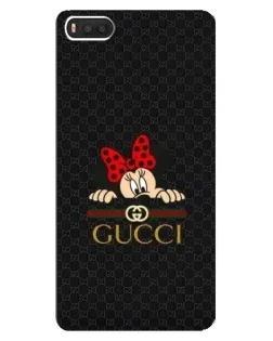 Чехол для Xiaomi Mi8 с картинкой «Минни Маус Gucci — черный»