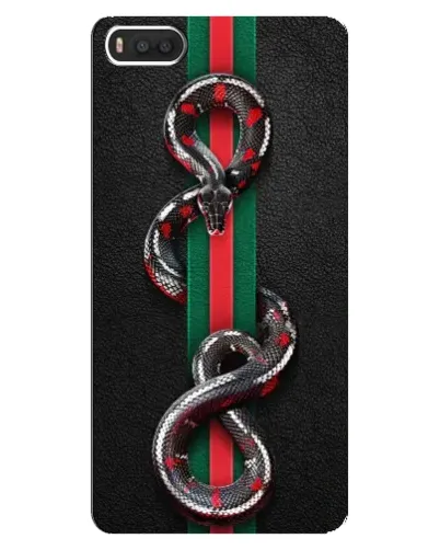 Чехол для Xiaomi Mi8 с картинкой «Gucci — змея на полосе» Чехол для Xiaomi Mi8 с картинкой «Gucci — змея на полосе»