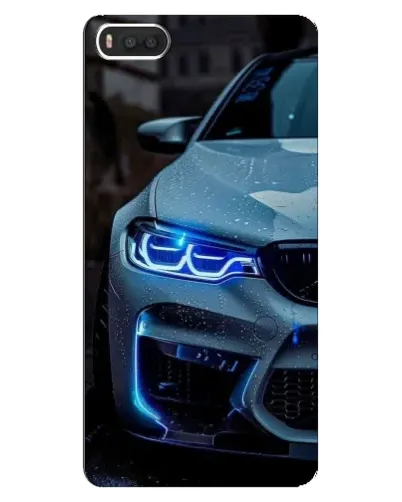Чехол для Xiaomi Mi8 с картинкой «Взгляд BMW с синими фарами»