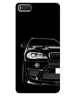 Чехол для Xiaomi Mi8 с картинкой «Темный силуэт BMW»