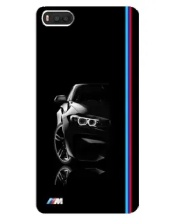 Чехол для Xiaomi Mi8 с картинкой «Силуэт BMW в темноте»