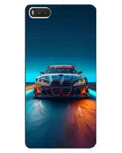 Чехол для Xiaomi Mi8 с картинкой «BMW — огни неона»