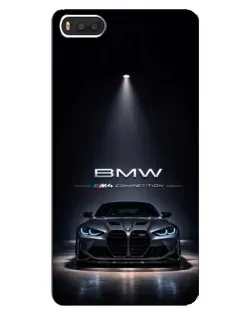 Чехол для Xiaomi Mi8 с картинкой «BMW сквозь ночной город»
