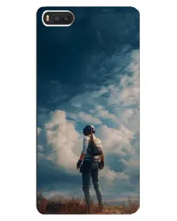 Чехол для Xiaomi Mi8 с картинкой «Герой PUBG на скале»