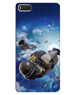 Чехол для Xiaomi Mi8 с картинкой «Десант PUBG — прыжок»