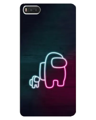 Чехол для Xiaomi Mi8 с картинкой «Among Us неон-арт» Чехол для Xiaomi Mi8 с картинкой «Among Us неон-арт»