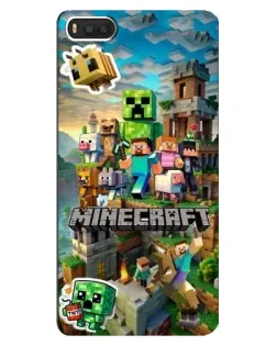 Чехол для Xiaomi Mi8 с картинкой «Замок Minecraft»