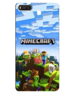 Чехол для Xiaomi Mi8 с картинкой «Minecraft классический мир»
