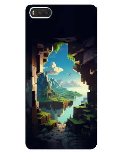Чехол для Xiaomi Mi8 с картинкой «Вид из пещеры»