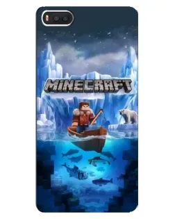 Чехол для Xiaomi Mi8 с картинкой «Minecraft ледяной мир»