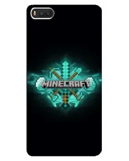 Чехол для Xiaomi Mi8 с картинкой «Minecraft Diamond лого»