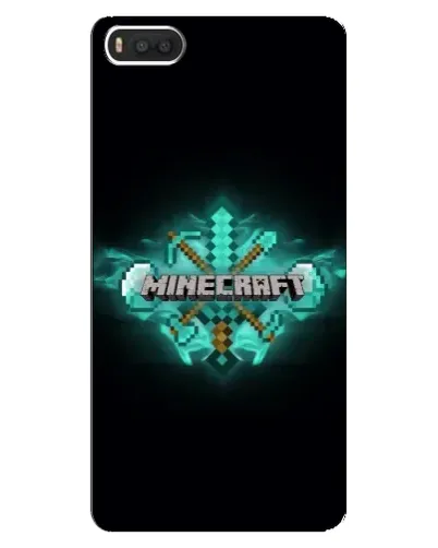 Чехол для Xiaomi Mi8 с картинкой «Minecraft Diamond лого»