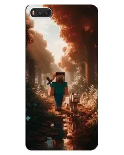 Чехол для Xiaomi Mi8 с картинкой «Стив в лесу»