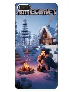 Чехол для Xiaomi Mi8 с картинкой «Зимний Minecraft»