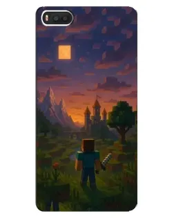 Чехол для Xiaomi Mi8 с картинкой «Стив у башни»