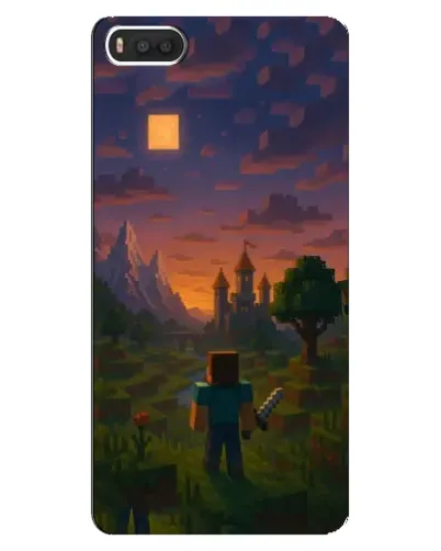 Чехол для Xiaomi Mi8 с картинкой «Стив у башни»