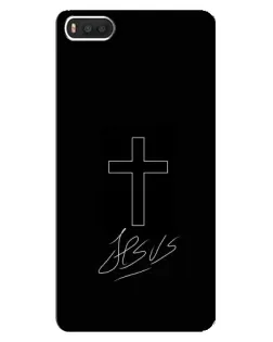 Чехол для Xiaomi Mi8 с картинкой «Графический крест Jesus»