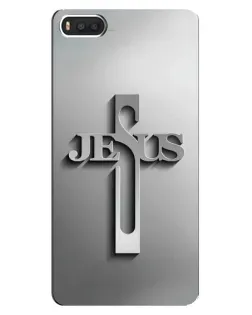 Чехол для Xiaomi Mi8 с картинкой «Металлический крест Jesus»