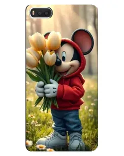 Чехол для Xiaomi Mi8 с картинкой «Микки с тюльпанами» Чехол для Xiaomi Mi8 с картинкой «Микки с тюльпанами»