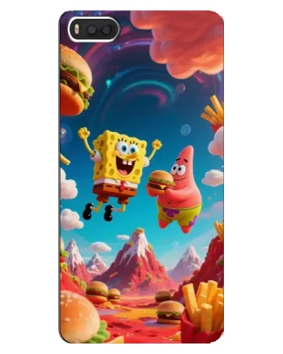 Чехол для Xiaomi Mi8 с картинкой «Космический фастфуд» Чехол для Xiaomi Mi8 с картинкой «Космический фастфуд»
