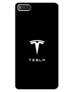 Чехол для Xiaomi Mi8 с картинкой «Tesla White Logo»