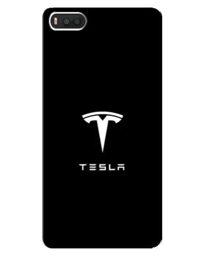 Чехол для Xiaomi Mi8 с картинкой «Tesla White Logo»