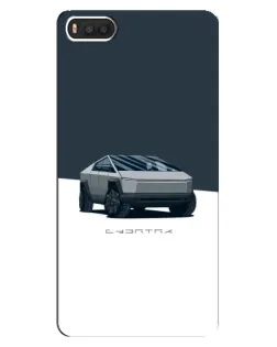 Чехол для Xiaomi Mi8 с картинкой «Серебристый Cybertruck Tesla»