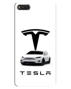 Чехол для Xiaomi Mi8 с картинкой «Tesla White Style»