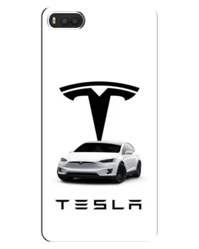 Чехол для Xiaomi Mi8 с картинкой «Tesla White Style»