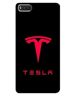 Чехол для Xiaomi Mi8 с картинкой «Tesla Red Logo»