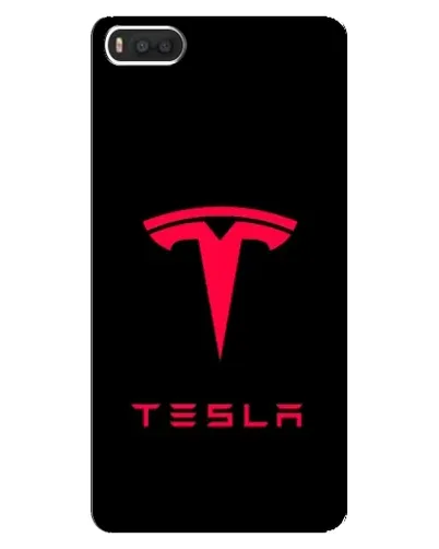 Чехол для Xiaomi Mi8 с картинкой «Tesla Red Logo»