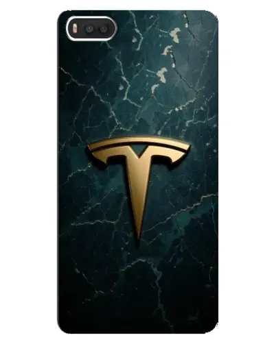 Чехол для Xiaomi Mi8 с картинкой «Мраморная Tesla Gold»