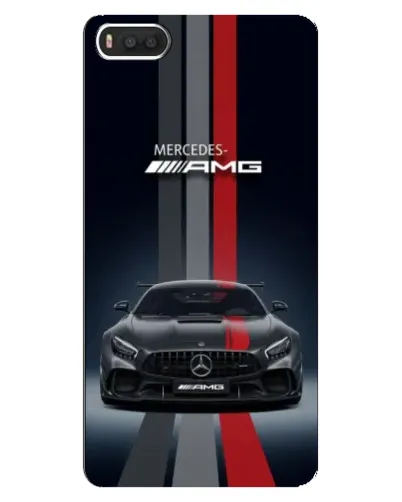 Чехол для Xiaomi Mi8 с картинкой «Mercedes — белый карбон»