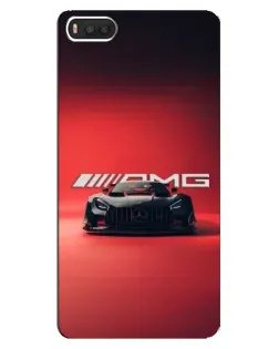Чехол для Xiaomi Mi8 с картинкой «Mercedes AMG — красная линия»
