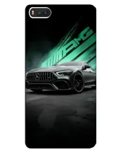 Чехол для Xiaomi Mi8 с картинкой «Темный Mercedes AMG»