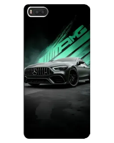 Чехол для Xiaomi Mi8 с картинкой «Темный Mercedes AMG»