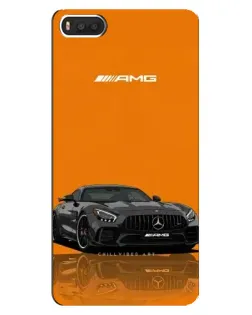 Чехол для Xiaomi Mi8 с картинкой «Оранжевый Mercedes AMG»