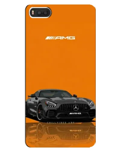 Чехол для Xiaomi Mi8 с картинкой «Оранжевый Mercedes AMG»