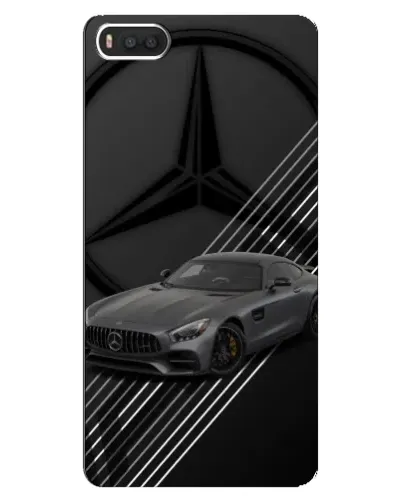 Чехол для Xiaomi Mi8 с картинкой «Mercedes AMG — графика»