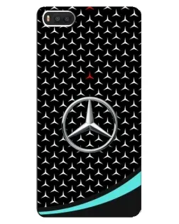 Чехол для Xiaomi Mi8 с картинкой «Mercedes — бирюзовый акцент»