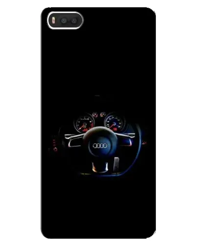 Чехол для Xiaomi Mi8 с картинкой «Салон Audi — руль»